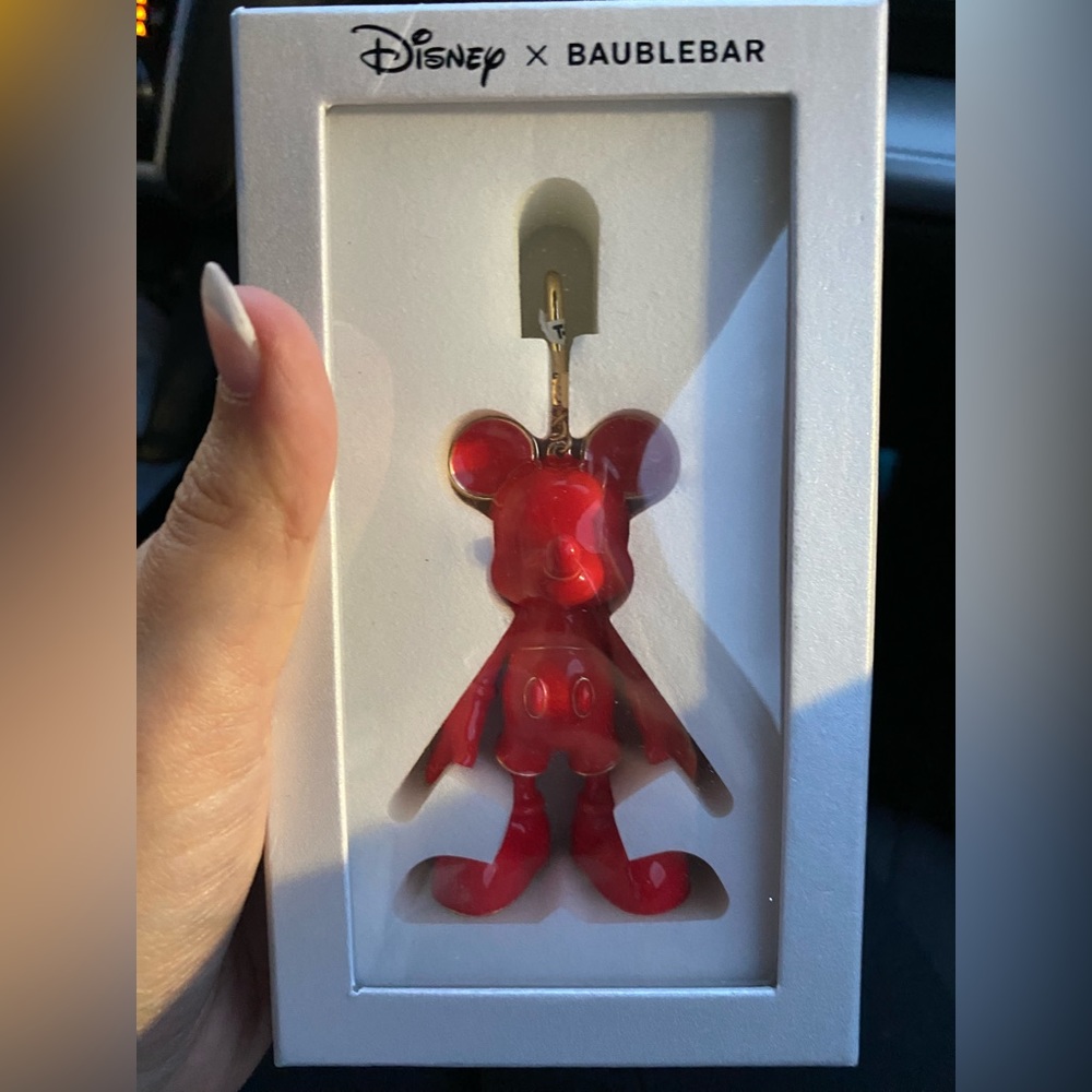 Disney bauble bar, Mickey bag charm